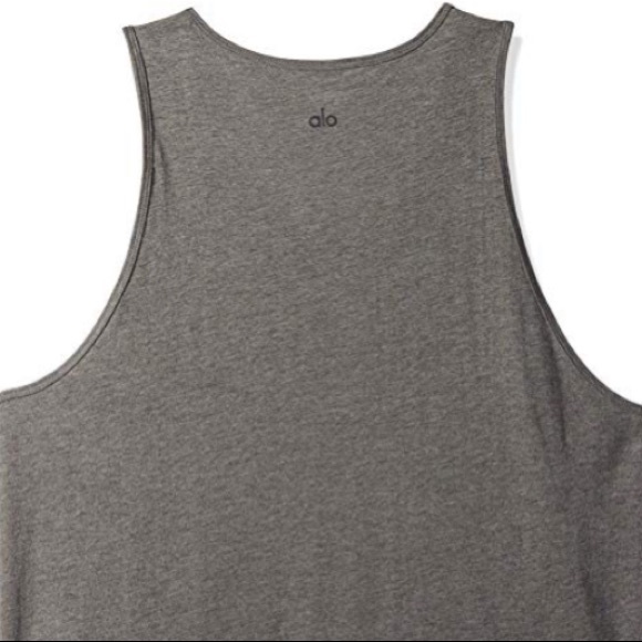 alo yoga // men’s gray yoga practice tank - Picture 2 of 2